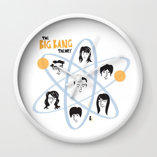The Big Bang Theory Wall Clock By Marcelobadari Society6