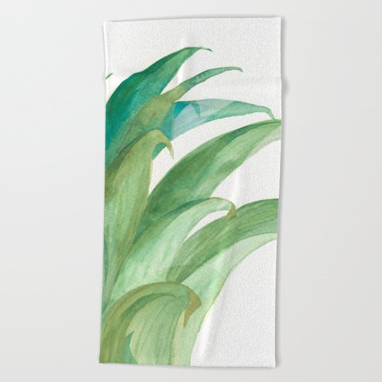 Botanical vibes 03 Beach Towel