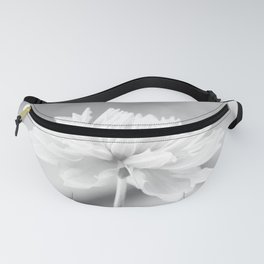 Dahlia In High Key Black And White Fanny Pack