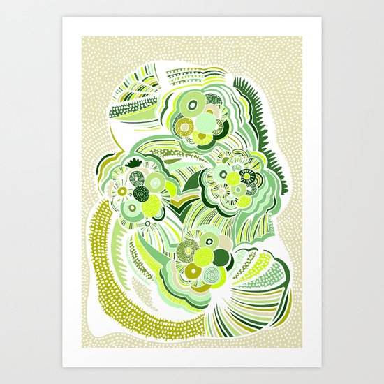 Blossom Green Art Print