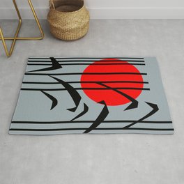 Japan Sun Area & Throw Rug