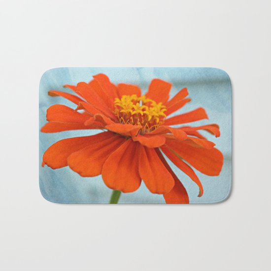 Orange Zinna Bath Mat