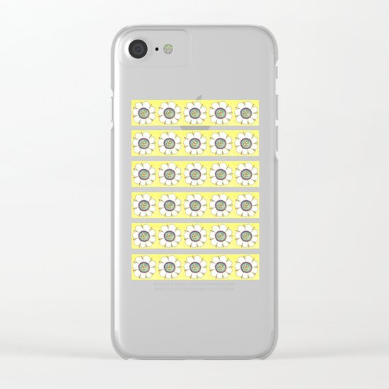Crazy Daisies Clear iPhone Case