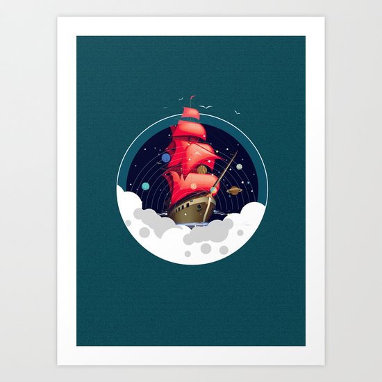 Spaceship Art Print