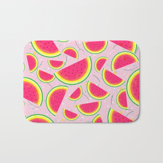 Melon Fiesta Pattern Bath Mat
