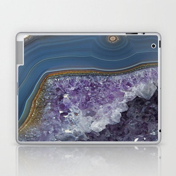 Amethyst Geode Agate Laptop & iPad Skin