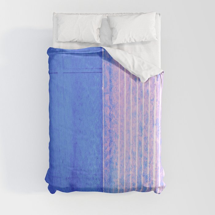 blue violet soft enzyme wash fabric look Duvet Cover