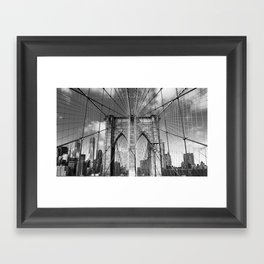 Brooklyn Bridge New York City Framed Art Print