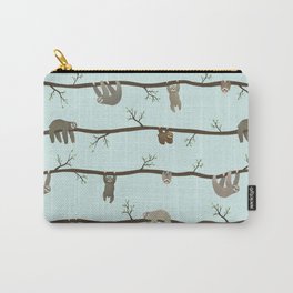 sloths (blue) Carry-All Pouch
