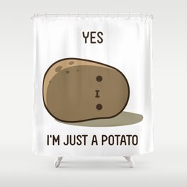 Cute Potato Shower Curtain
