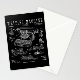 Typewriter Writing Machine Vintage Writer Patent Stationery Card
