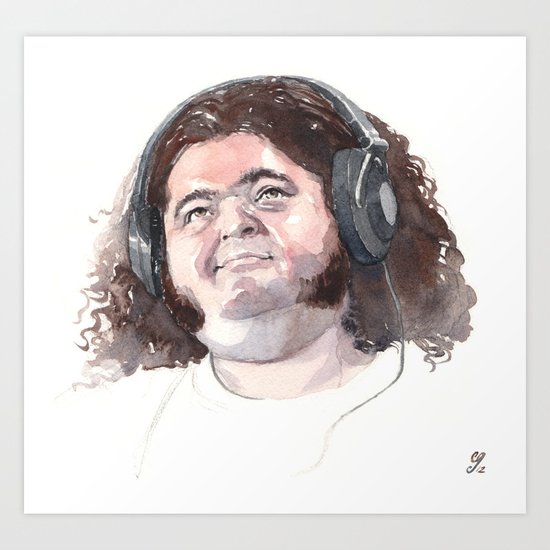 Jorge Garcia (Hurley) Art Print
