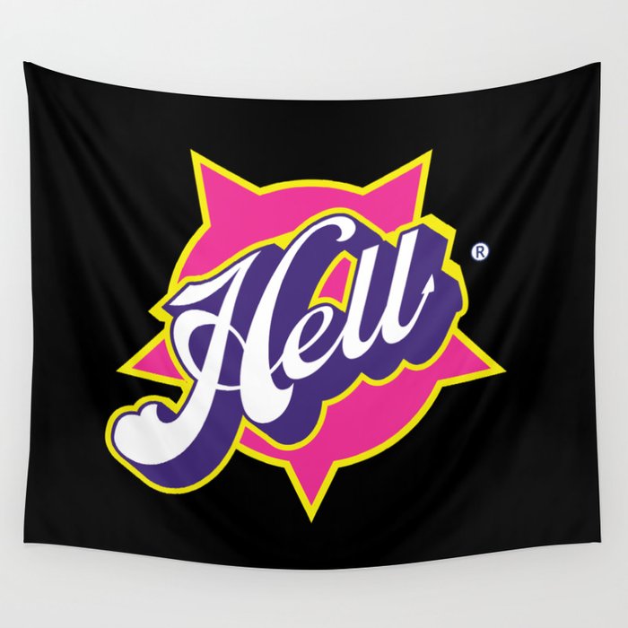 HELL - pop vintage letters Wall Tapestry
