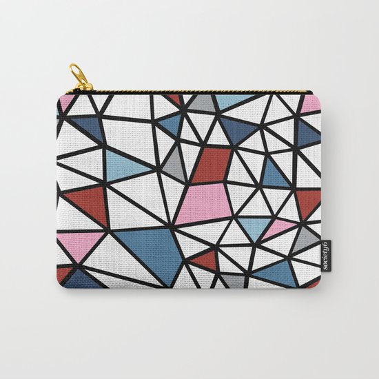 Segment Pink and Blue Carry-All Pouch