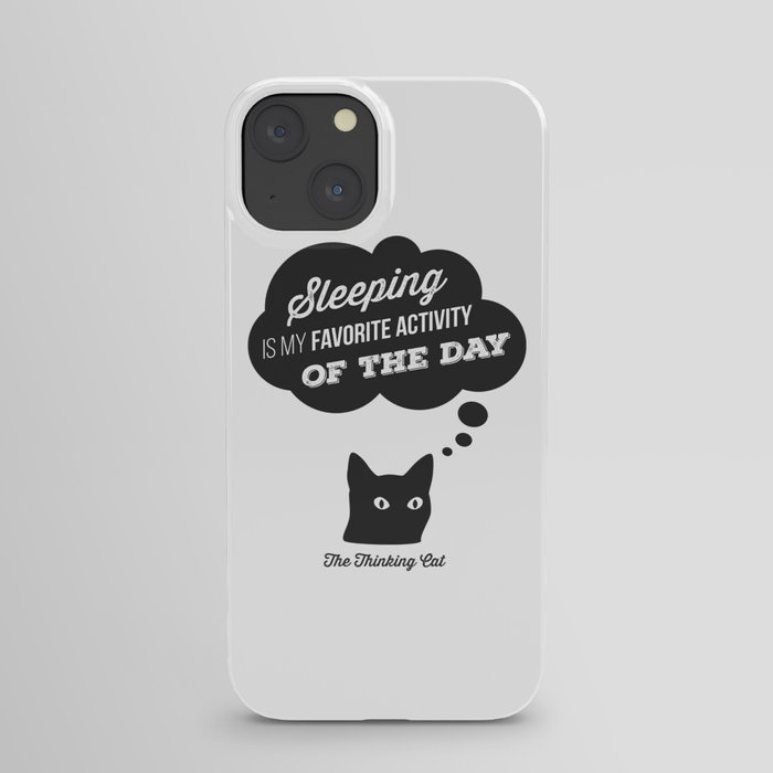 The Thinking Cat - Sleeping iPhone Case