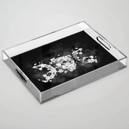 Triple Moon - White Blossom Acrylic Tray