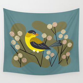 Meadow Goldfinch Wall Tapestry