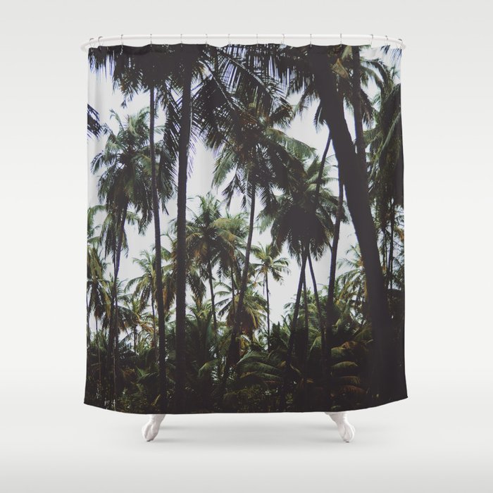FOREST - PALM - TREES - NATURE - LANDSCAPE - PHOTOGRAPHY Shower Curtain