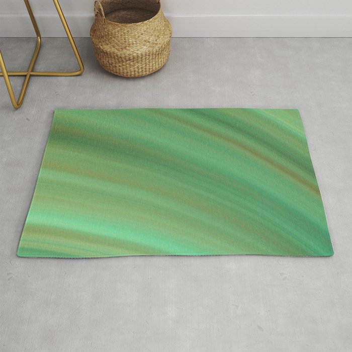 Mint Chocolate Abstract Rug