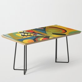 Kandinsky Style Shape Composition Coffee Table