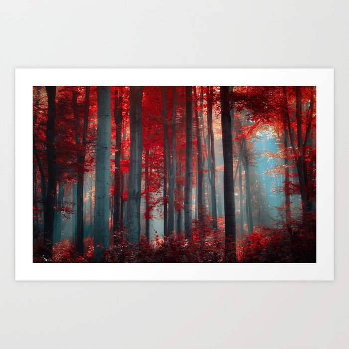 Magical trees Art Print by Black Winter | Society6