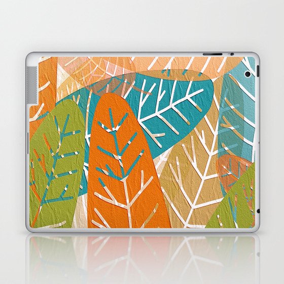 Textured colorful Feathers Laptop & iPad Skin