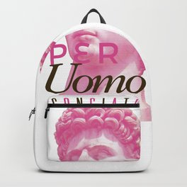 Acconciatore Backpack | Rosa, Peruomo, Print, Stencil, Acconciatore, Pop Art, Poster, City, Digital, Pink 