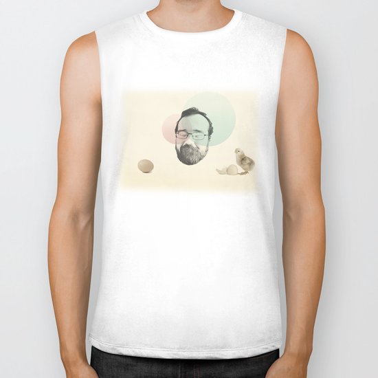 chicken and the egg Biker Tank