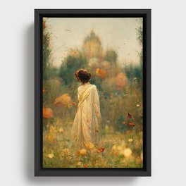 The Golden Field Home Framed Canvas
