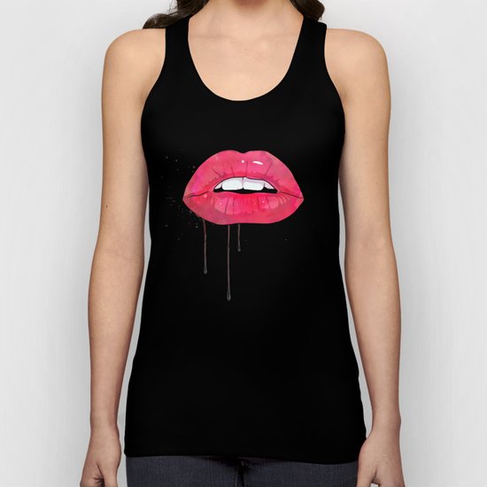 Lips Unisex Tank Top