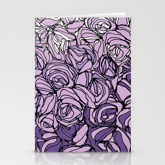 String Bouquet - Lavender Stationery Cards