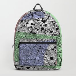 TOKYO Japan - collage city map Backpack