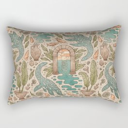 Paradise Panthalassa | Natural History Fantasy Art Rectangular Pillow
