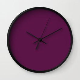 Violet Carmine Wall Clock