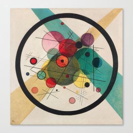 Kandinsky - Circles in a circle Canvas Print
