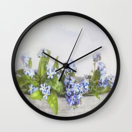 forget-me-not Wall Clock