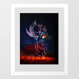Starry Night - dope cover art Art Print