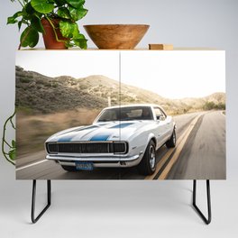 Vintage 1968 SS American Classic Muscle car automobile transportation color photograph / photograph poster posters Credenza