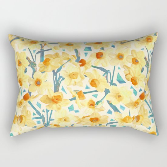 Yellow Jonquils Rectangular Pillow
