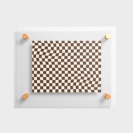 Twist on Checkers Floating Acrylic Print