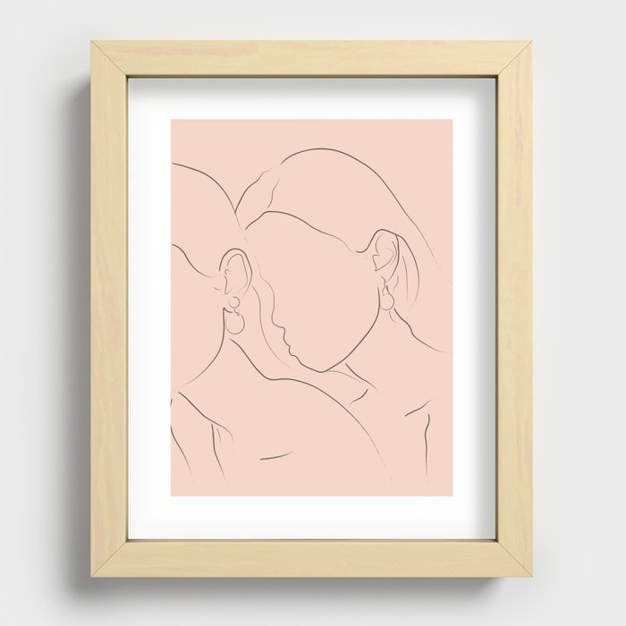 You and I Recessed Framed Print