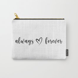 Always and Forever Carry-All Pouch | Tvd, Tv Show, Quotes, Damon, Vampire, Vampire Diaries, Graphicdesign, Matt, Pop Art, Curated 