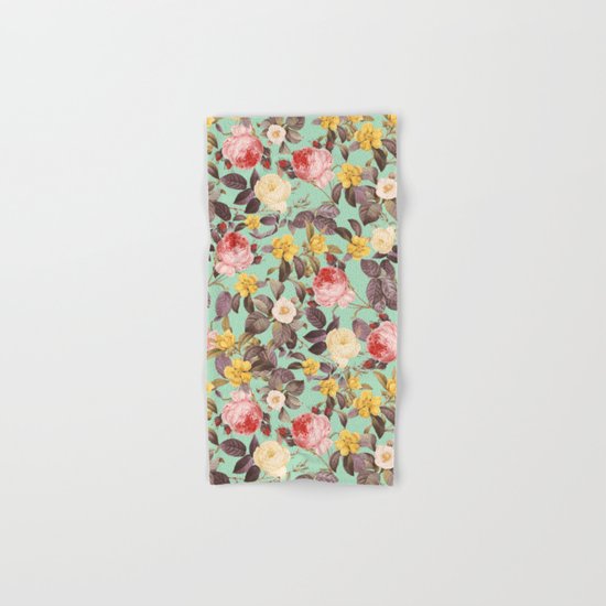 Classic Floral Pattern Hand & Bath Towel