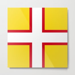 Flag of Dorset Metal Print