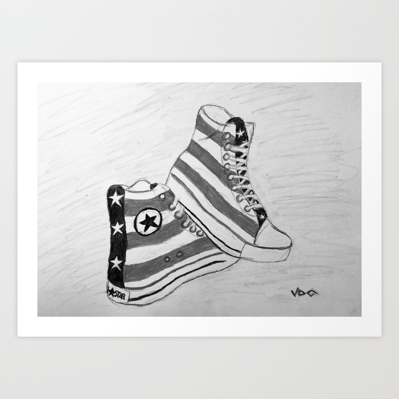 black and white rock and roll shoes
