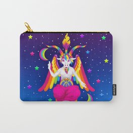 1997 Neon Rainbow Baphomet Carry-All Pouch