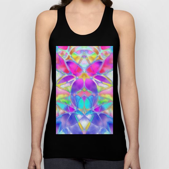 Floral Fractal Art G307 Unisex Tank Top