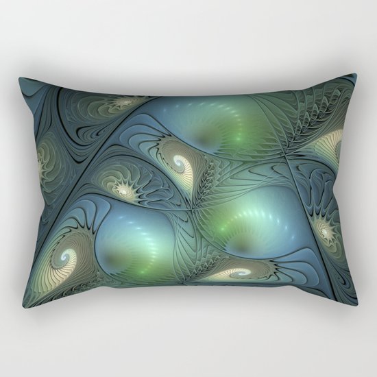 Where Spirals Live Rectangular Pillow