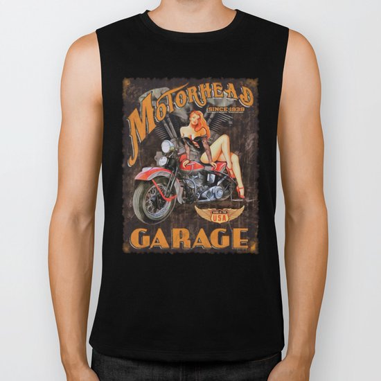 Motorhead Garage Vintage Poster Biker Tank