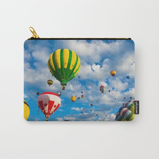 Vibrant Hot Air Balloons Carry-All Pouch